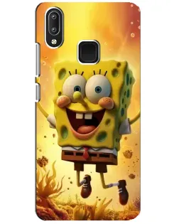 Чехол для Vivo Y95 с картинкой «Губка Боб прыгает»