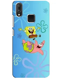 Чехол для Vivo Y95 с картинкой «Спанч Боб и Патрик»