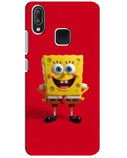 Чехол для Vivo Y95 с картинкой «Спанч Боб на красном»