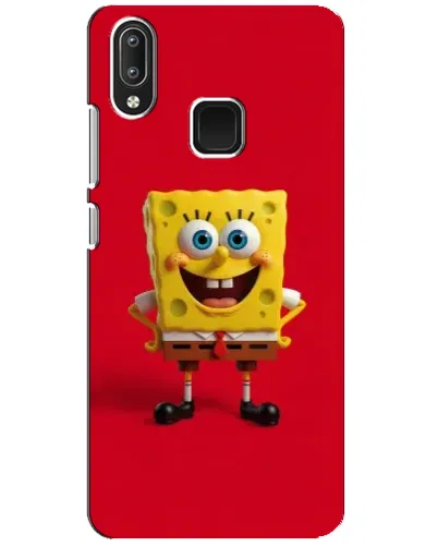 Чехол для Vivo Y95 с картинкой «Спанч Боб на красном»