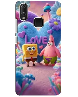 Чехол для Vivo Y95 с картинкой «Губка Боб Патрик»