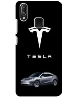 Чехол для Vivo Y95 с картинкой «Tesla Model Y»