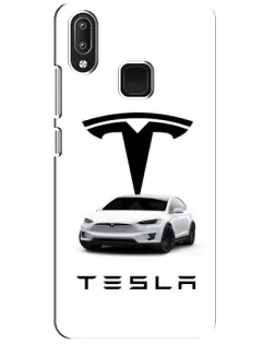 Чехол для Vivo Y95 с картинкой «Tesla White Style»