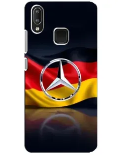 Чехол для Vivo Y95 с картинкой «Mercedes — флаг Германии»