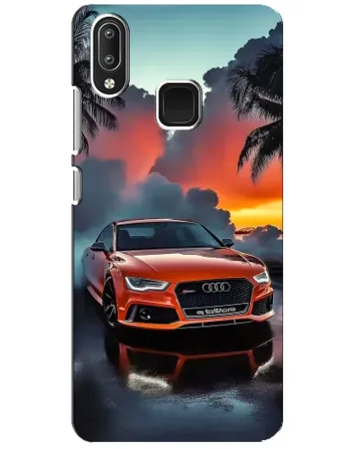 Чехол для Vivo Y95 с картинкой «Audi — закат»