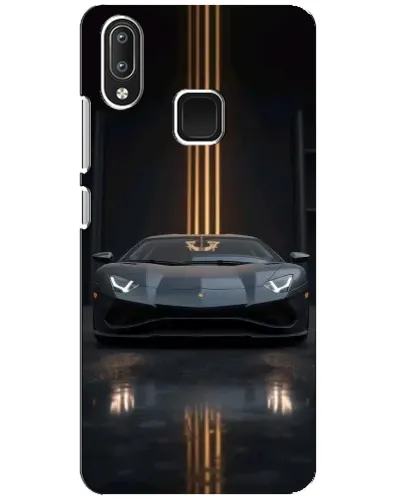 Чехол для Vivo Y95 с картинкой «Lamborghini золотые линии»