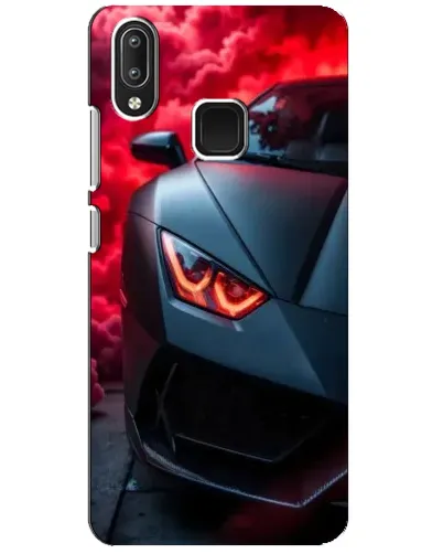 Чехол для Vivo Y95 с картинкой «Lamborghini красное сияние»