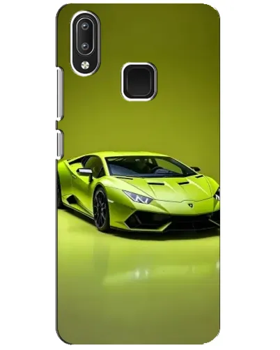 Чехол для Vivo Y95 с картинкой «Салатовый Lamborghini Huracan»