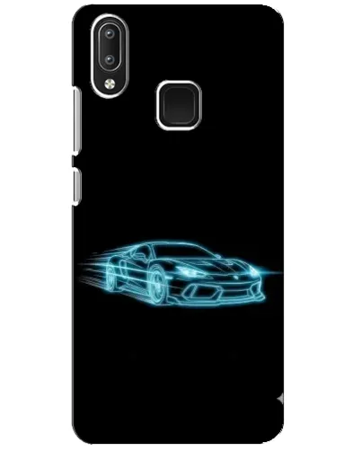 Чехол для Vivo Y95 с картинкой «Неоновый контур Lamborghini»