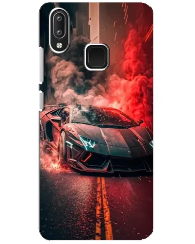 Чехол для Vivo Y95 с картинкой «Lamborghini красный дым»