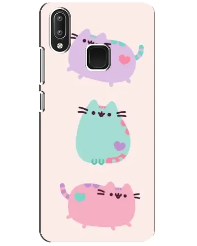 Чехол для Vivo Y95 с картинкой «Pusheen трио» Чехол для Vivo Y95 с картинкой «Pusheen трио»