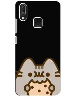 Чехол для Vivo Y95 с картинкой «Пушин на черном»