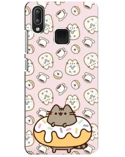 Чехол для Vivo Y95 с картинкой «Пушин на пончике»