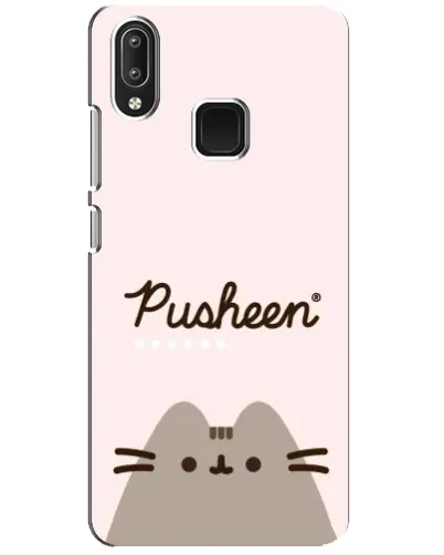 Чехол для Vivo Y95 с картинкой «Pusheen логотип» Чехол для Vivo Y95 с картинкой «Pusheen логотип»