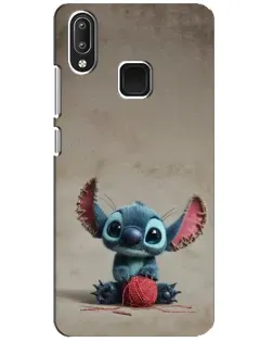 Чехол для Vivo Y95 с картинкой «Стич на коричневом фоне»