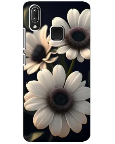 Чохол для Vivo Y95 з картинкою «Білі маргаритки макро»