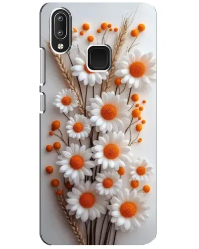 Чохол для Vivo Y95 з картинкою «Білі сухоцвіти»