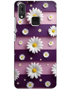 Чохол для Vivo Y95 з картинкою «Ромашки на фіолетовому»