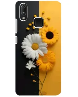 Чохол для Vivo Y95 з картинкою «Соняшник та ромашка»