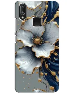 Чохол для Vivo Y95 з картинкою «Біла квітка та золотий флюїд»