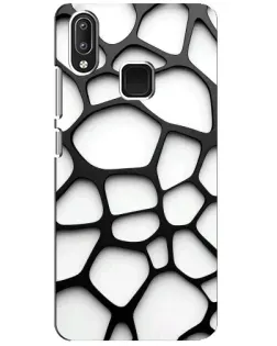 Чохол для Vivo Y95 з картинкою «Біла об'ємна сітка»