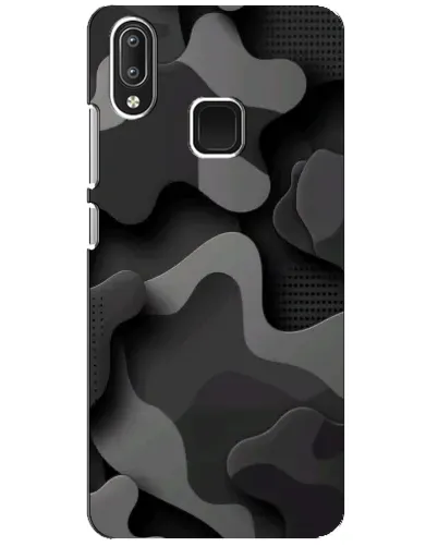 Чехол для Vivo Y95 с картинкой «Темный абстрактный камуфляж» Чехол для Vivo Y95 с картинкой «Темный абстрактный камуфляж»
