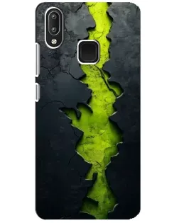 Чохол для Vivo Y95 з картинкою «Салатовий розлом скелі»