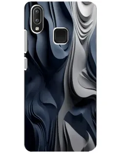 Чохол для Vivo Y95 з картинкою «Об'ємні сині складки»