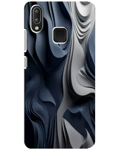 Чехол для Vivo Y95 с картинкой «Объемные синие складки» Чехол для Vivo Y95 с картинкой «Объемные синие складки»