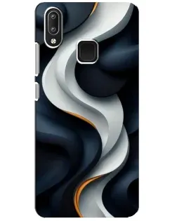 Чохол для Vivo Y95 з картинкою «Об'ємні чорно-білі стрічки»