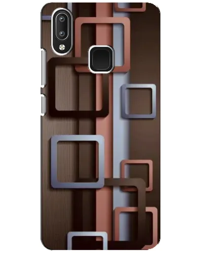 Чехол для Vivo Y95 с картинкой «Коричневые объемные квадраты» Чехол для Vivo Y95 с картинкой «Коричневые объемные квадраты»