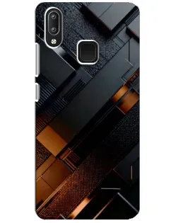 Чехол для Vivo Y95 с картинкой «Черные геометрические блоки»