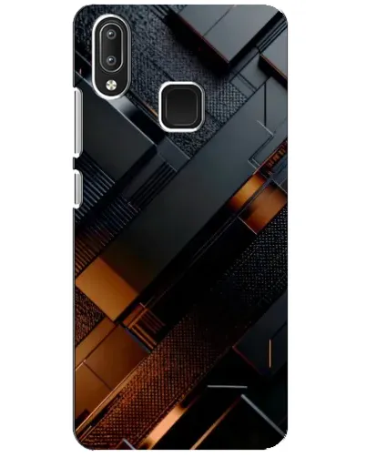 Чехол для Vivo Y95 с картинкой «Черные геометрические блоки» Чехол для Vivo Y95 с картинкой «Черные геометрические блоки»