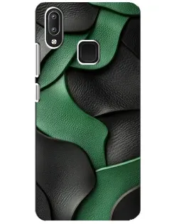 Чехол для Vivo Y95 с картинкой «Зеленые кожаные волны»