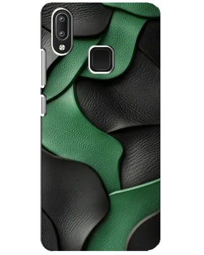 Чехол для Vivo Y95 с картинкой «Зеленые кожаные волны» Чехол для Vivo Y95 с картинкой «Зеленые кожаные волны»
