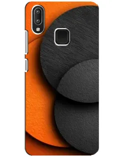 Чехол для Vivo Y95 с картинкой «Геометрия оранжевых кругов»