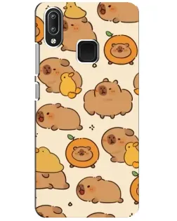 Чохол для Vivo Y95 з картинкою «Капібари з апельсинами»