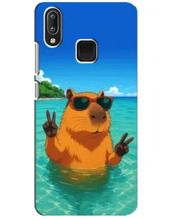 Чехол для Vivo Y95 с картинкой «Морская капибара» Чехол для Vivo Y95 с картинкой «Морская капибара»