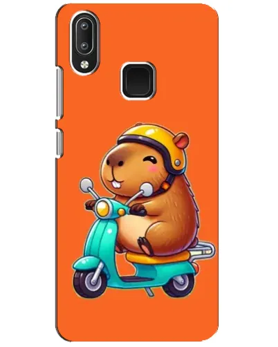 Чехол для Vivo Y95 с картинкой «Капибара на скутере» Чехол для Vivo Y95 с картинкой «Капибара на скутере»