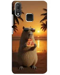 Чехол для Vivo Y95 с картинкой «Капибара с пиццей» Чехол для Vivo Y95 с картинкой «Капибара с пиццей»