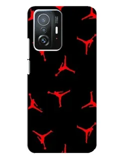 Чехол для Xiaomi 11T / 11T Pro с картинкой «Jordan Red Pattern»