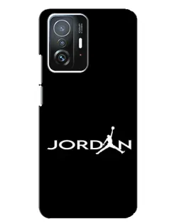 Чехол для Xiaomi 11T / 11T Pro с картинкой «Jordan White Logo»