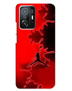 Чехол для Xiaomi 11T / 11T Pro с картинкой «Jordan Red Smoke»