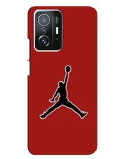 Чехол для Xiaomi 11T / 11T Pro с картинкой «Jordan Red Back»