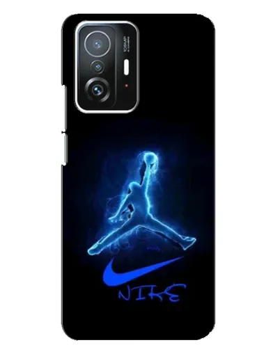 Чехол для Xiaomi 11T / 11T Pro с картинкой «Jordan Neon Blue»