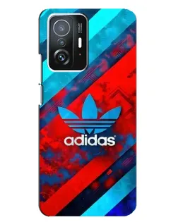 Чехол для Xiaomi 11T / 11T Pro с картинкой «Абстракция Adidas»