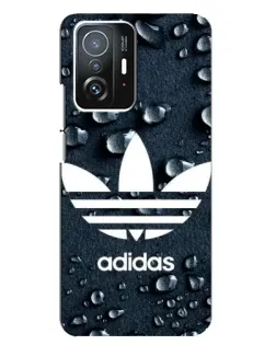 Чехол для Xiaomi 11T / 11T Pro с картинкой «Adidas Trefoil Blue»