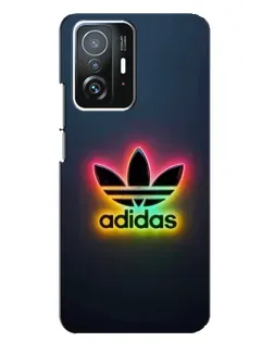 Чехол для Xiaomi 11T / 11T Pro с картинкой «Неоновый Adidas»