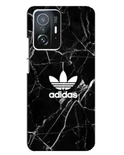 Чехол для Xiaomi 11T / 11T Pro с картинкой «Белый мрамор Adidas»