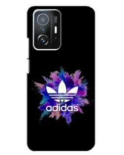 Чехол для Xiaomi 11T / 11T Pro с картинкой «Взрыв красок Adidas»